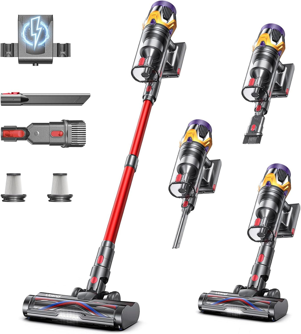 Cordless Vacuum Cleaner, Upgraded 55KPA 650W 70Mins Stick Vacuum with Hurricane Mode, Self-Standing, Touch Screen, 1.8L Dust Cup, Anti-tangle Wireless Vacumm, Vacuum Cleaners for Home/Pet Hair/Carpets woonhhop