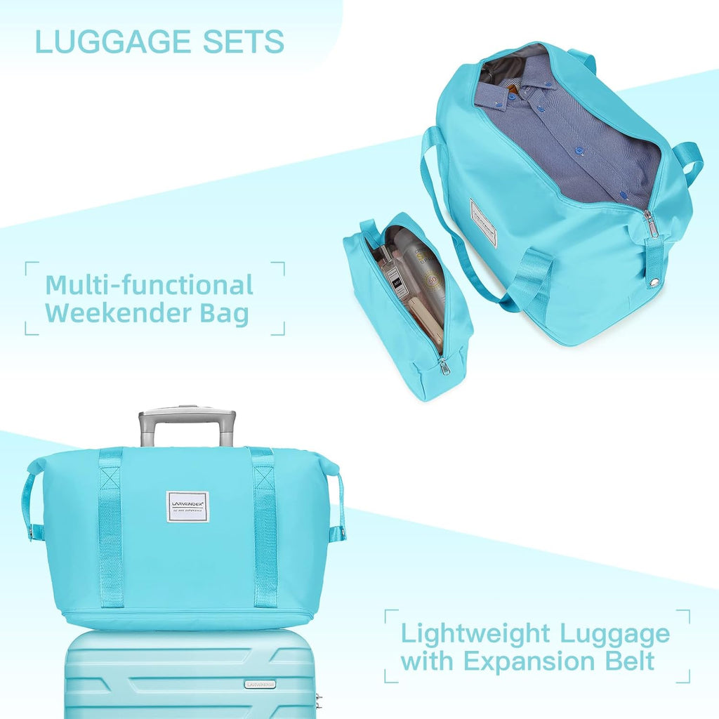 Luggage 6-piece hardshell expandable suitcase lightweight travel carry-on luggage set wourant