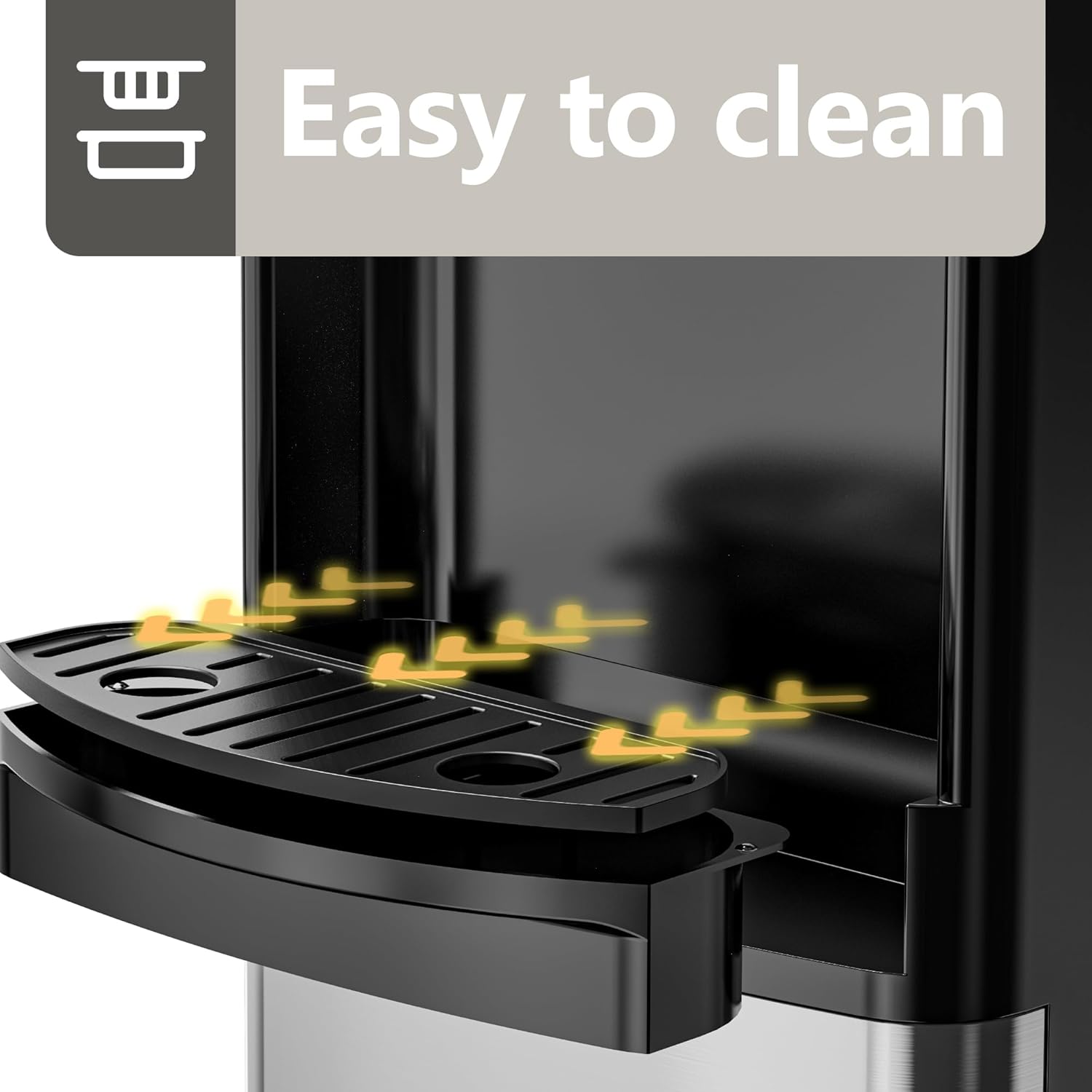 Euhomy Hot and Cold Water Dispenser, top-loading water dispenser, suitable for 3/5 gallon water bottles wourant