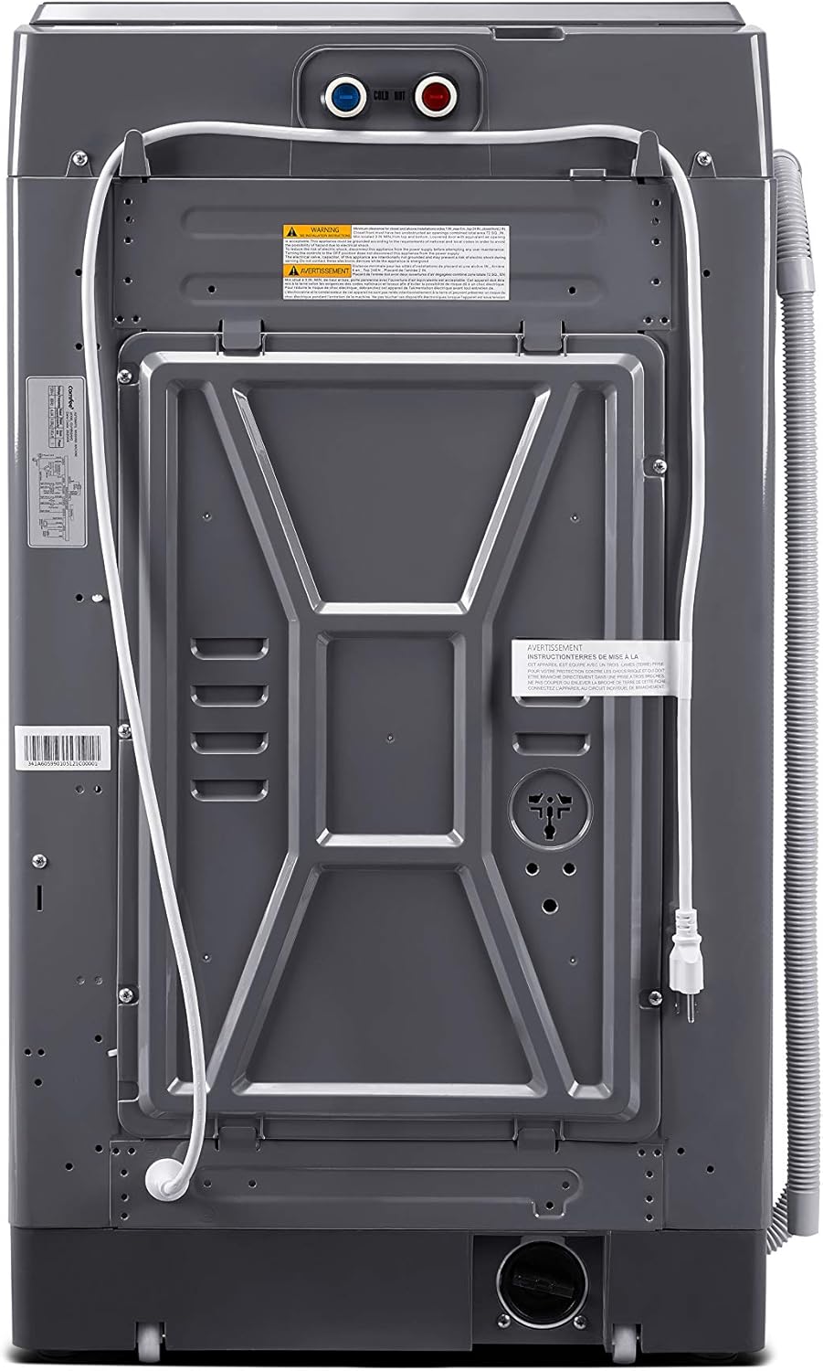 Comfee Portable Washing Machine 0.9 Cubic Feet Compact Washing Machine with LED Display 2 Built-in Drums Space Saving Fully Automatic Washing Machine wourant