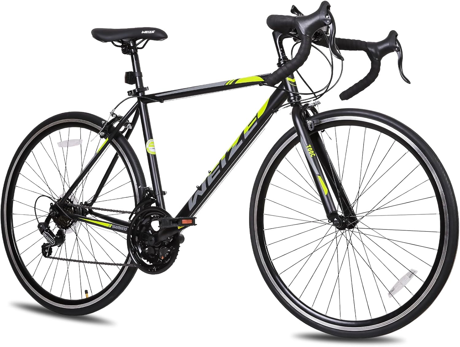 WEIZE Road Bike, 700C Wheel City Commuter Bicycle, Shimano 14 Speed Drop Bar, Racing Adult Bike with Caliper Brakes, High-Carbon Steel Hybrid Bikes wourant