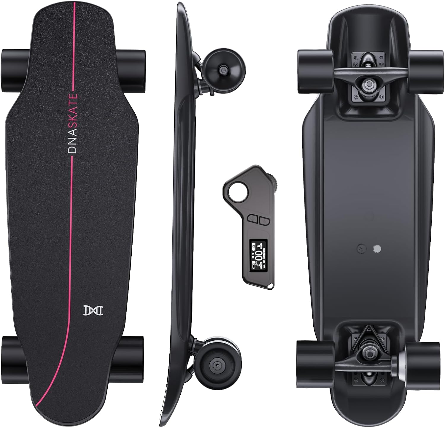 DNASKATE M8 Electric Skateboard with Remote 15/22 Mph Top Speed 9/15/Miles Range wourant