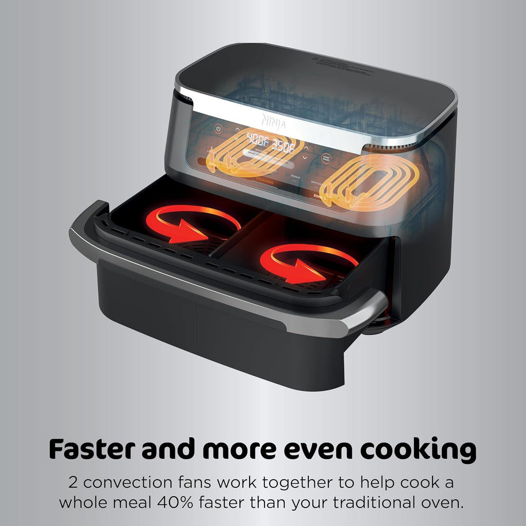 Ninja Foodi 6-in-1 FlexBasket Air Fryer with 7-Quart MegaZone and Basket Divider wourant