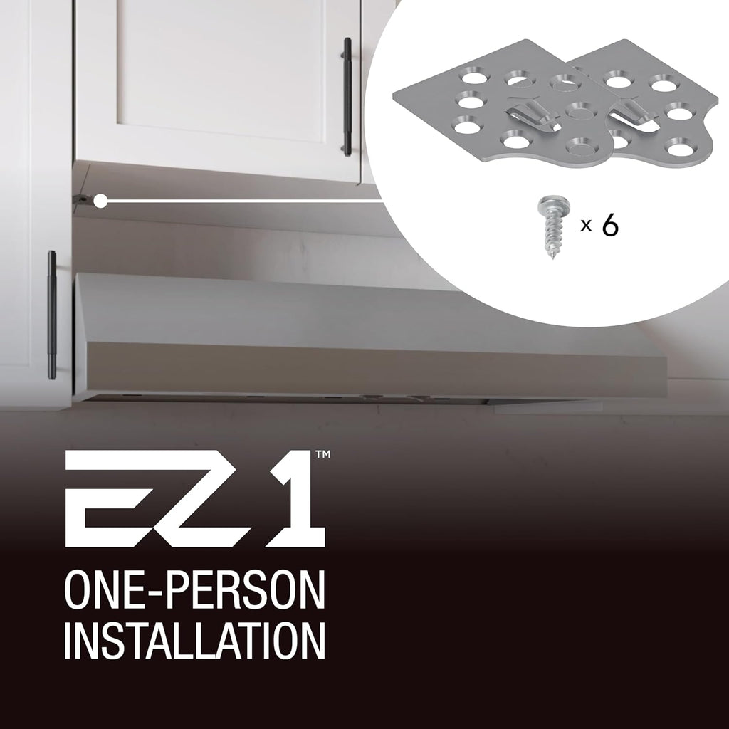 Broan-NuTone Three-Speed Glacier Undercabinet Range Hood with LED Light, ADA Compliant wourant