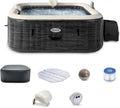 INTEX 28451EP PureSpa Greystone Deluxe Spa Set Includes Energy Efficient Spa Cover wourant