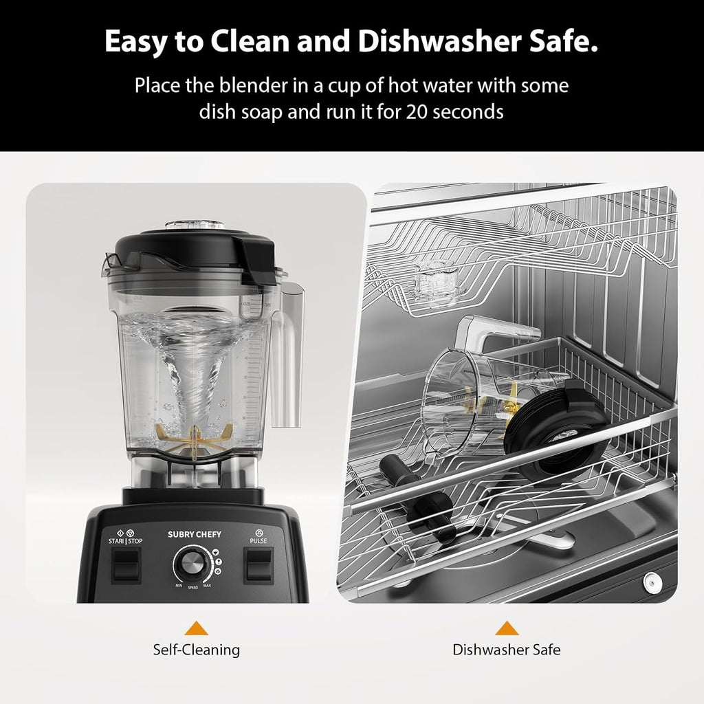 Countertop Blender Pro 2000W, Professional High Speed Blender 68 oz, Heavy Duty Kitchen Mixer wourant
