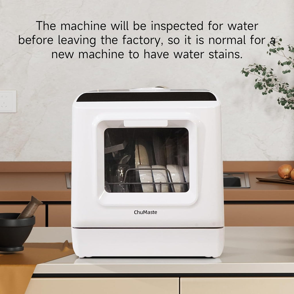 Mini countertop dishwasher. Compact dishwasher with drying function. Double spray arms. Portable countertop dishwasher wourant