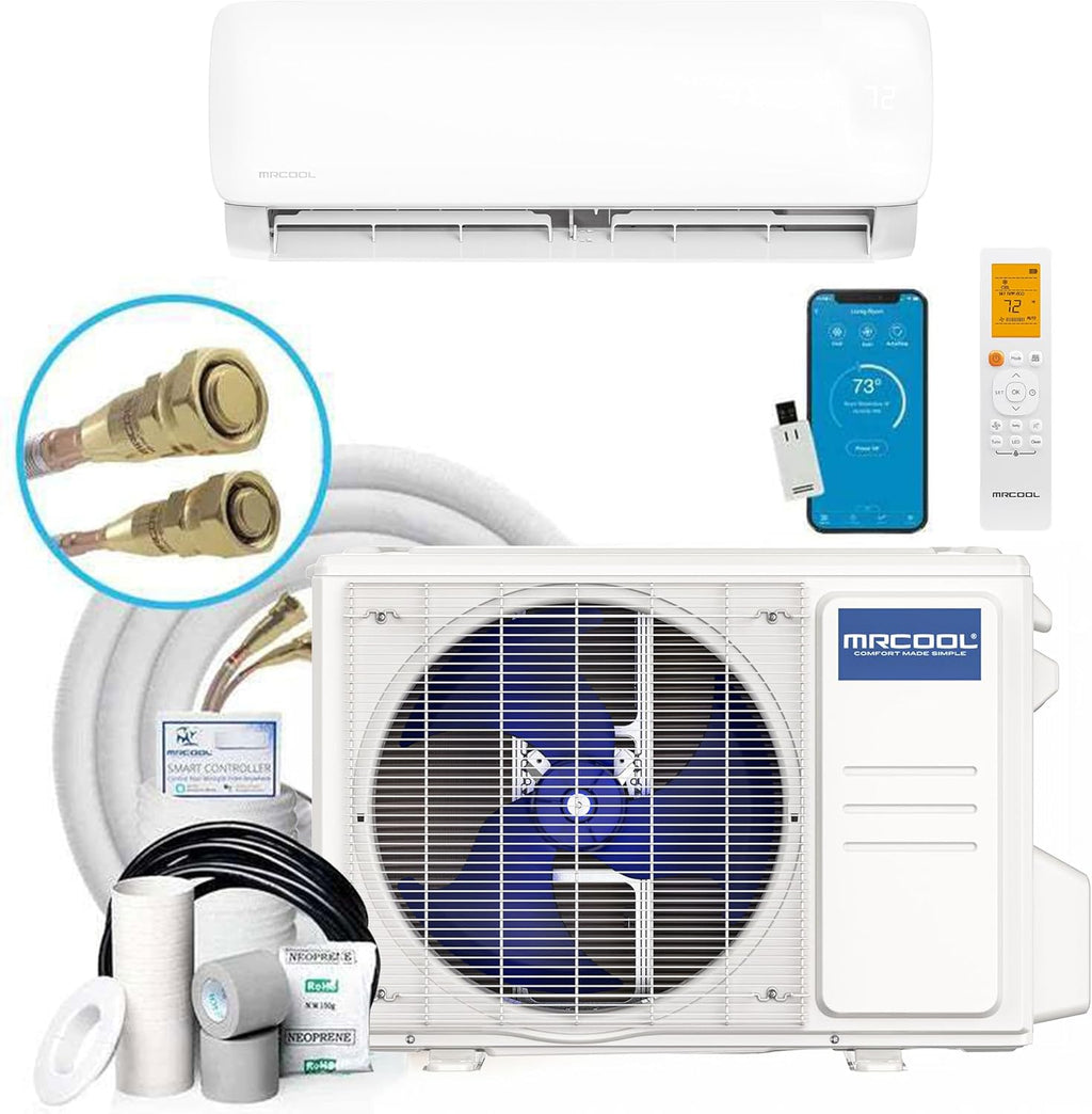MRCOOL 24000 BTU 230V Ductless Inverter Mini Split Air Conditioner & Heat Pump System, Easy Pro Series - Wall-Mounted AC Unit w/Heating and Cooling for Home, Office & Commercial Space wourant