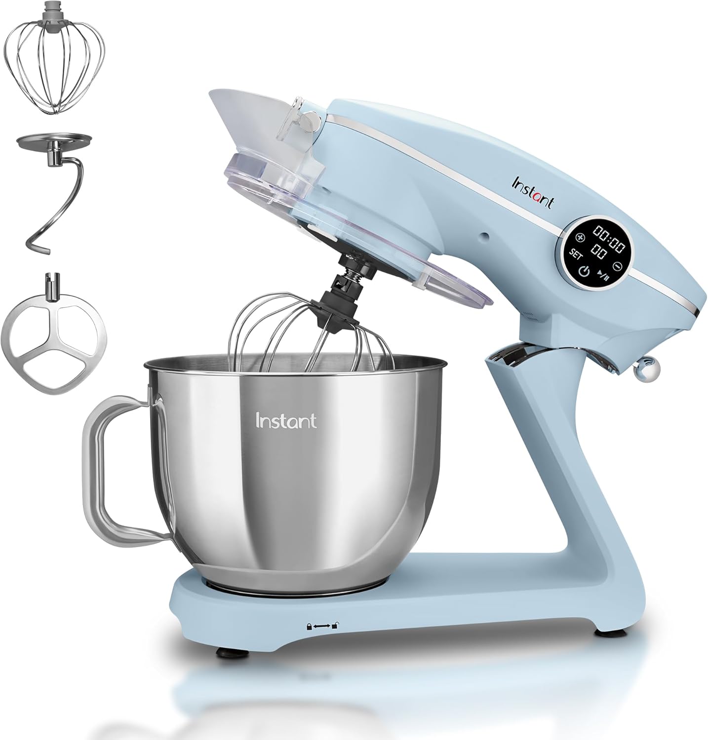 Instant Pot Instant Stand Mixer Pro 600W 10-Speed Electric Mixer with Digital Interface,7.4-Qt Stainless Steel Bowl,Dishwasher Safe Whisk,Dough Hook and Mixing Paddle wourant