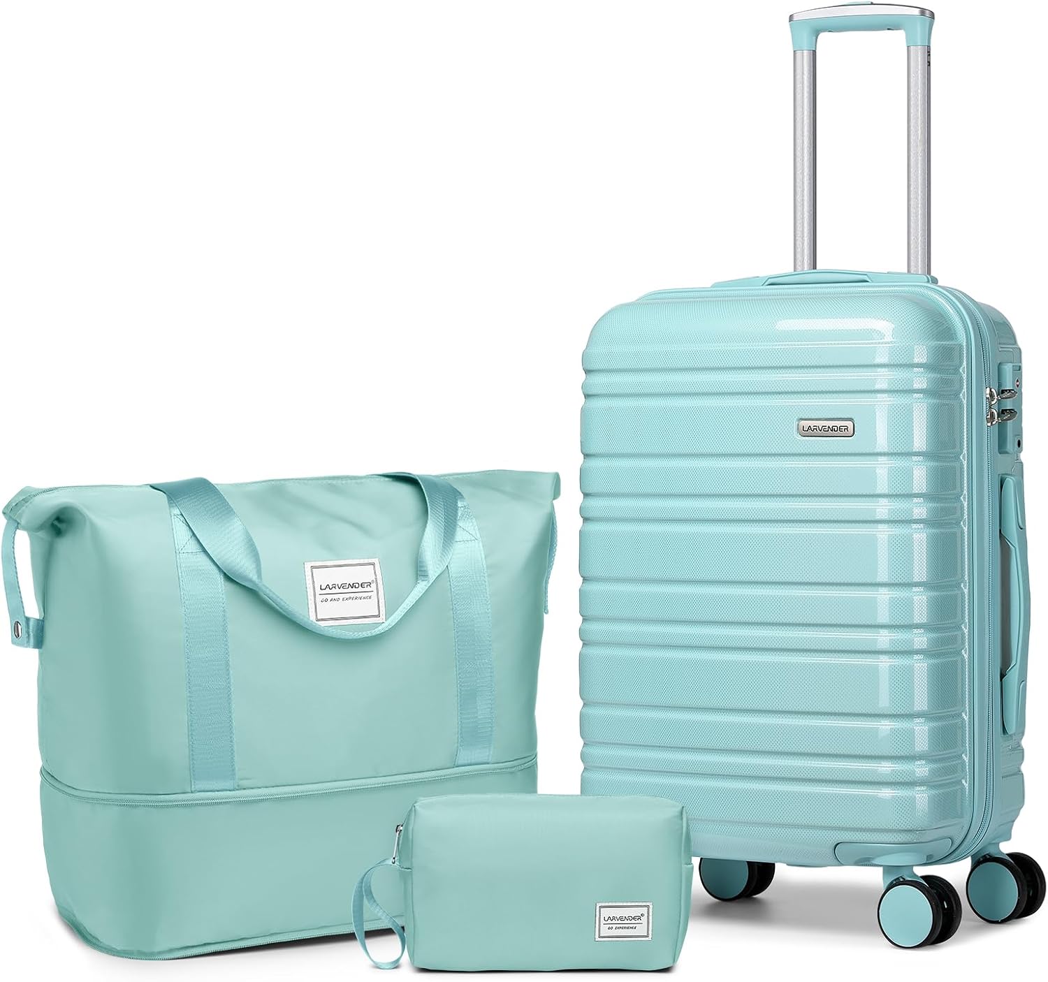 6-piece luggage set, expandable hardshell suitcase set with spinner wheels, lightweight rolling luggage set wourant