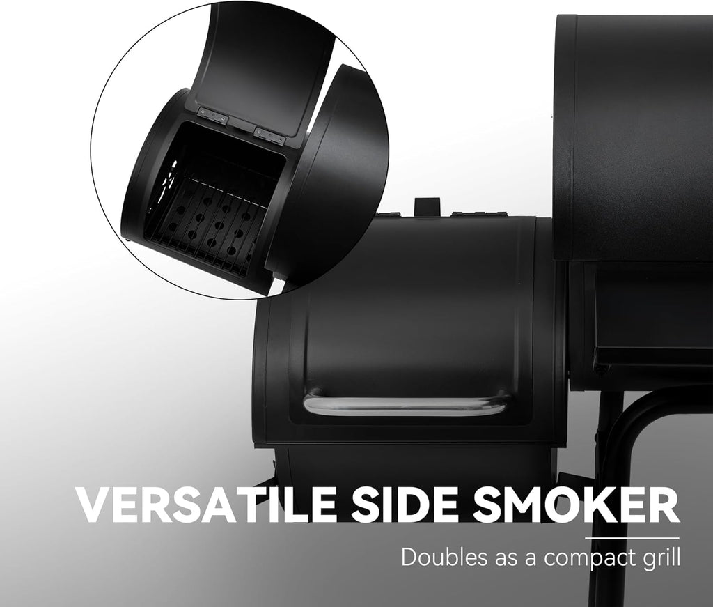 Royal Gourmet CC1830S BBQ Charcoal Grill and Offset Smoker wourant