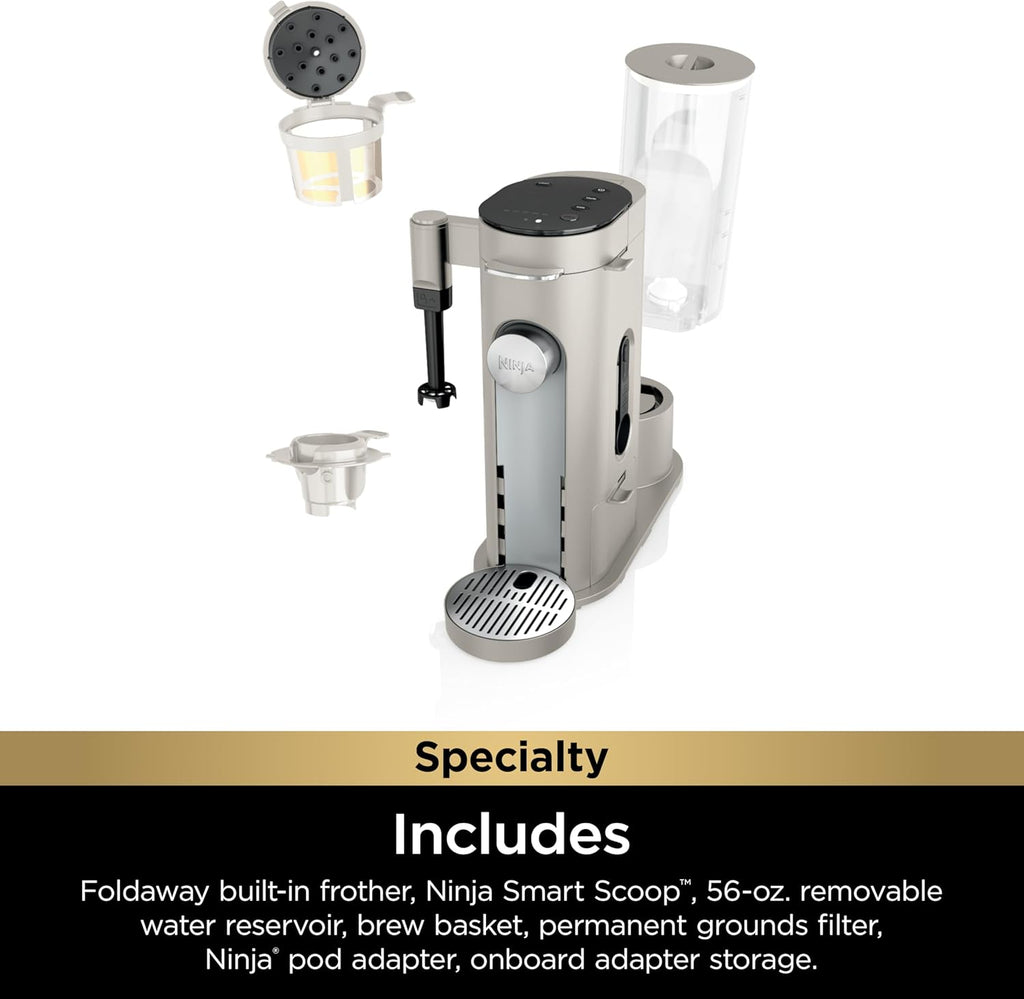 Ninja | Coffee Maker | Single Serve |Brew with Coffee Pods & Grounds| Compatible with K-Cup Coffee Pods | 4 Brew Styles, up to 24oz Cup Sizes & 56oz Removable Reservoir | Black | PB051 wourant