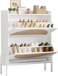 IRONCK Shoe Cabinet Storage 2 Drawers Free Standing Wooden Shoe Storage Organizer Cabinet wourant