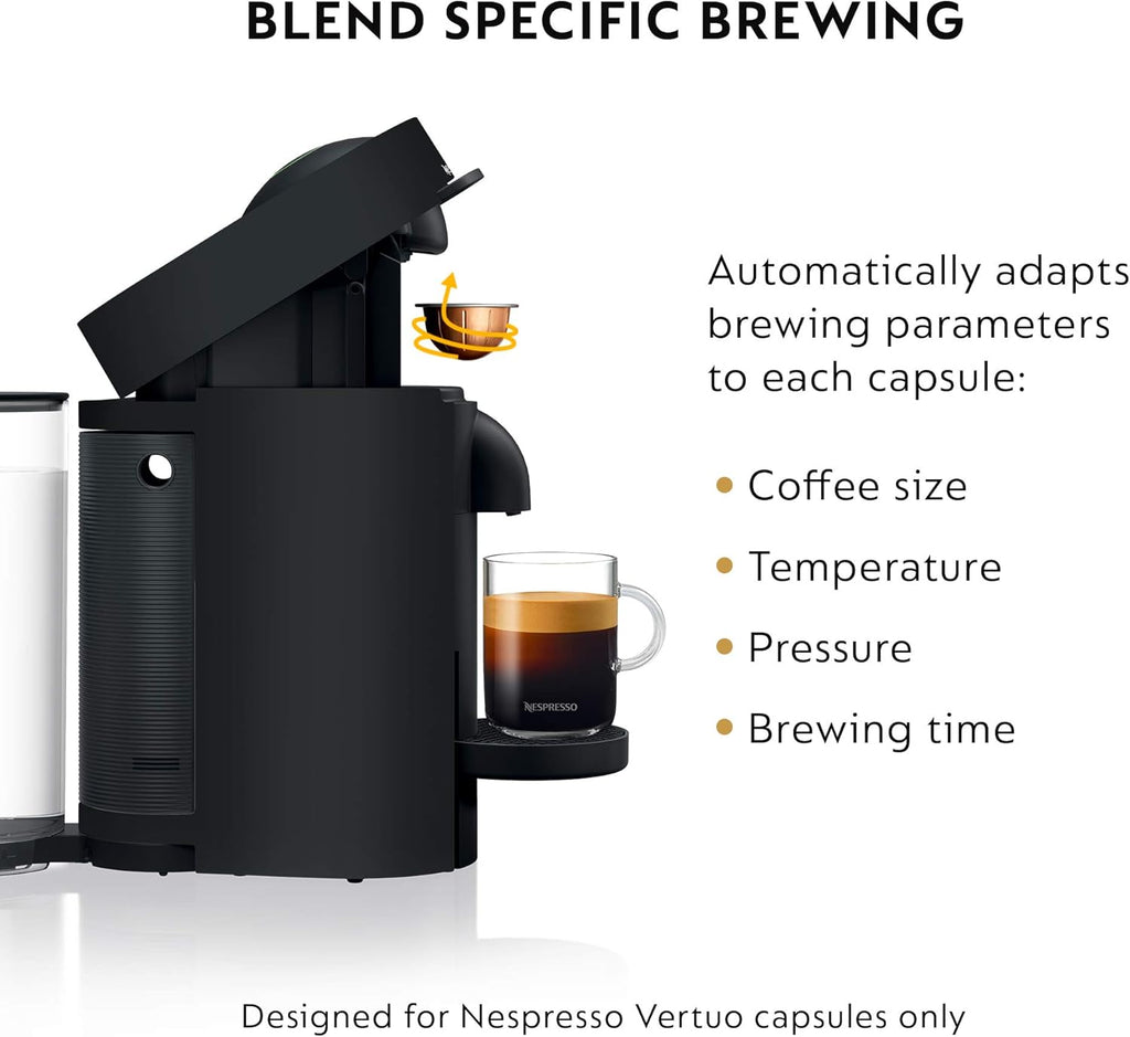 Nespresso Vertuo Plus Coffee and Espresso Maker by De'Longhi, Grey wourant