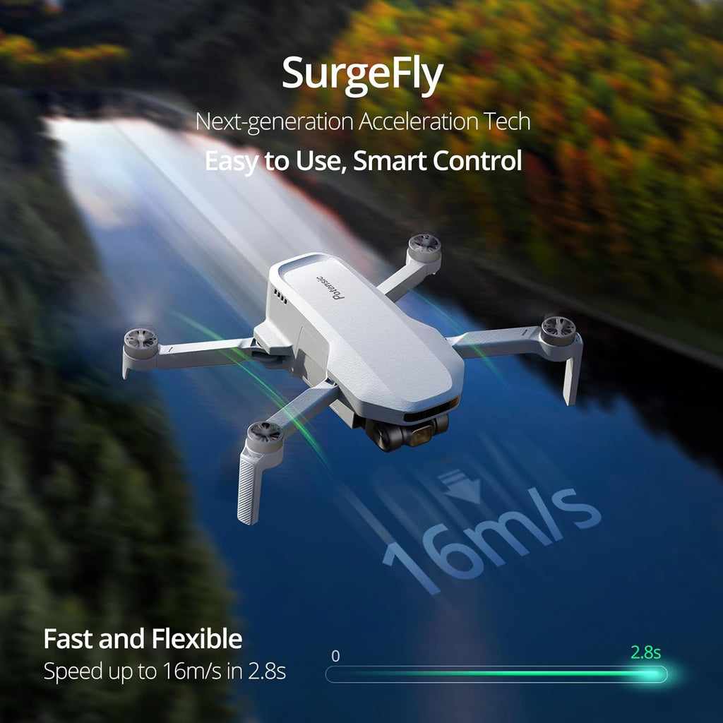 Potensic ATOM SE GPS Drone with 4K EIS Camera, Under 249g, 62 Mins Flight, 4KM FPV Transmission, Brushless Motor, Max Speed 16m/s, Auto Return, Lightweight and Foldable Drone for Adults Beginner wourant