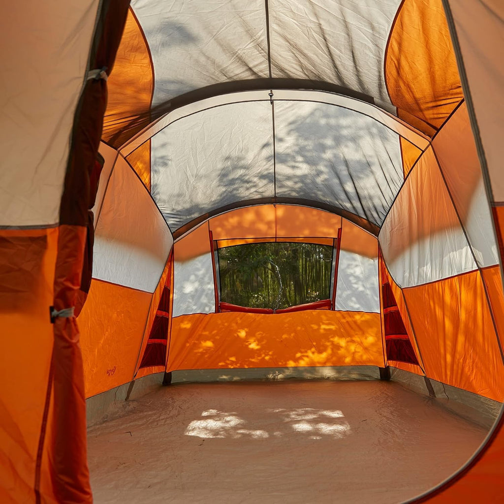PORTAL 6/8/10 Person Family Camping Tent with Screen Room, Water Resistant Big Tunnel Tent with Rainfly, Large Family Tent for Outdoor Camping, Party wourant