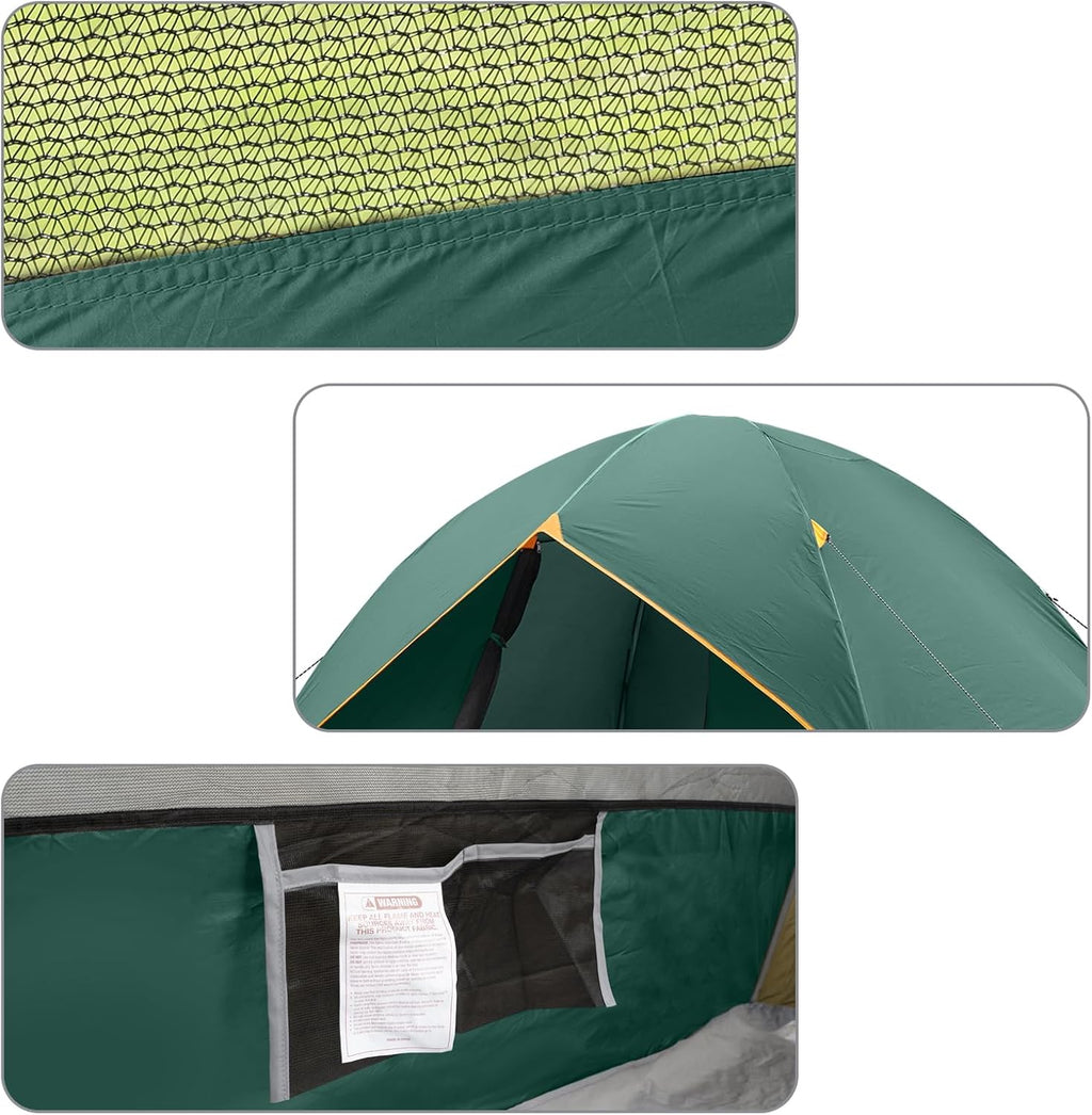 Camping Tent 2/3/4/6 Person Dome Tent Portable Camping Tent for Outdoor and Backpacking Beach wourant