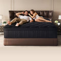Premium 12 Inch King Mattress - Black Diamond Quilted, Individual Pocket Spring & Memory Foam Top, Cooling & Pressure Relief, Bed in a Box woonhhop