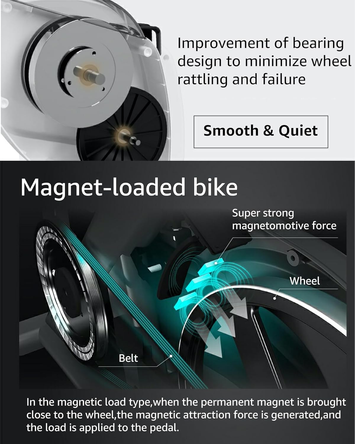 Foldable Exercise Bike Stationary Bikes for Home, 5 IN 1 Indoor Workout Bike, Cycling Bike with 16-Level Quiet Magnetic Resistance, 6.6 LBS Flywheel and 300LBS Capacity, 2025 Designed 817 X-bike wourant