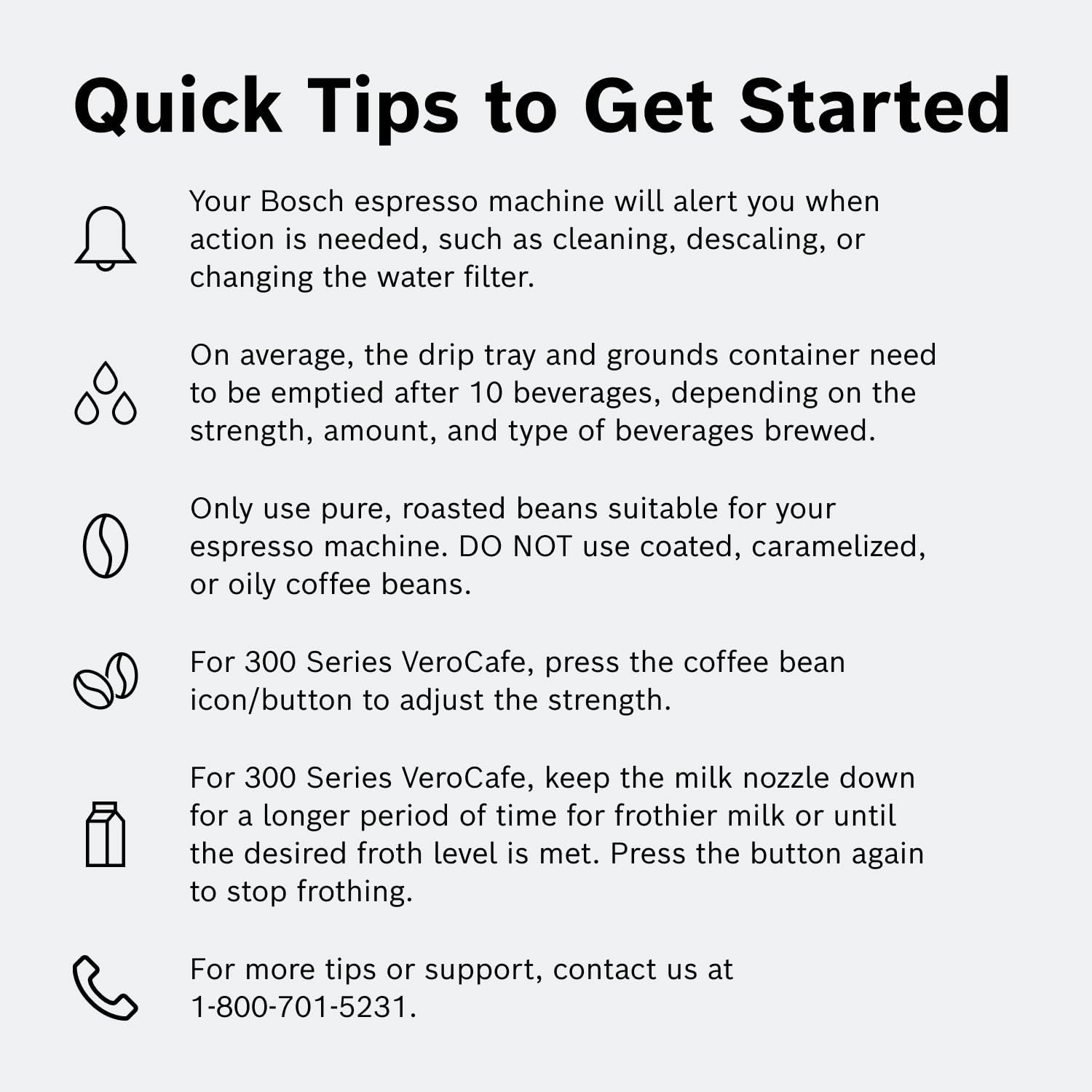 Bosch Fully Automatic Coffee and Espresso Machine - One-Touch Drinks, Barista Style, Double Cup Super Coffee Maker - Large Bean Capacity - Easy Clean, Maintenance - Black - TIU20307 woonhhop