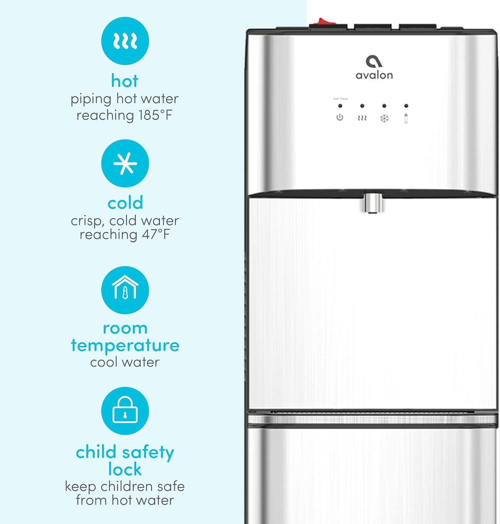 Avalon Limited Edition Self Cleaning Water Cooler Water Dispenser 3 Temperature Settings wourant