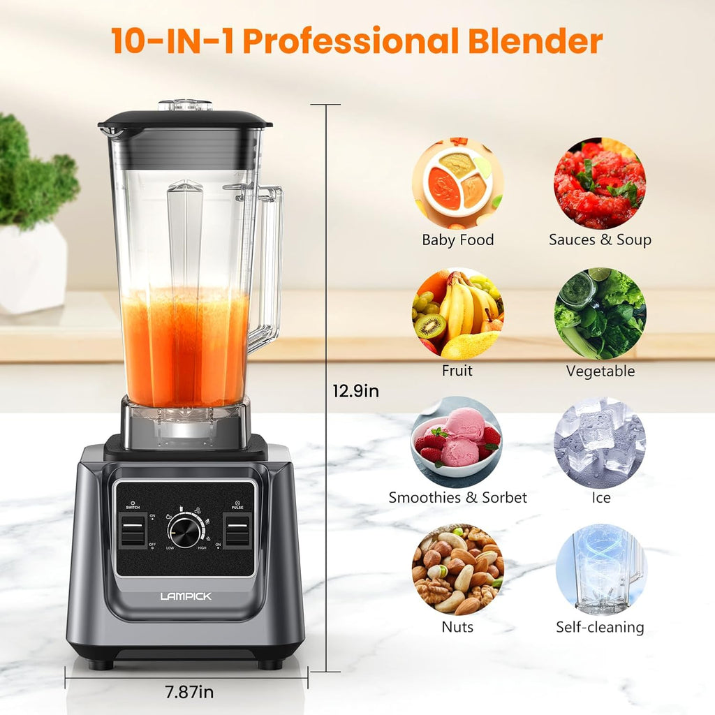 KitchenAid Blender, 2000W Professional-Grade High-Speed Countertop Blender with 68oz Blending Jar and 27oz To-Go Cup wourant