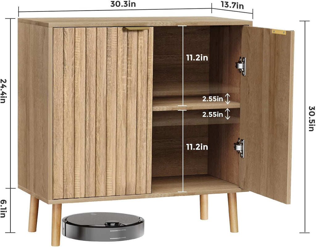 Free Standing Cabinet Black Wood for Living Room, Bedroom, Dining Room, Hallway, Entryway wourant