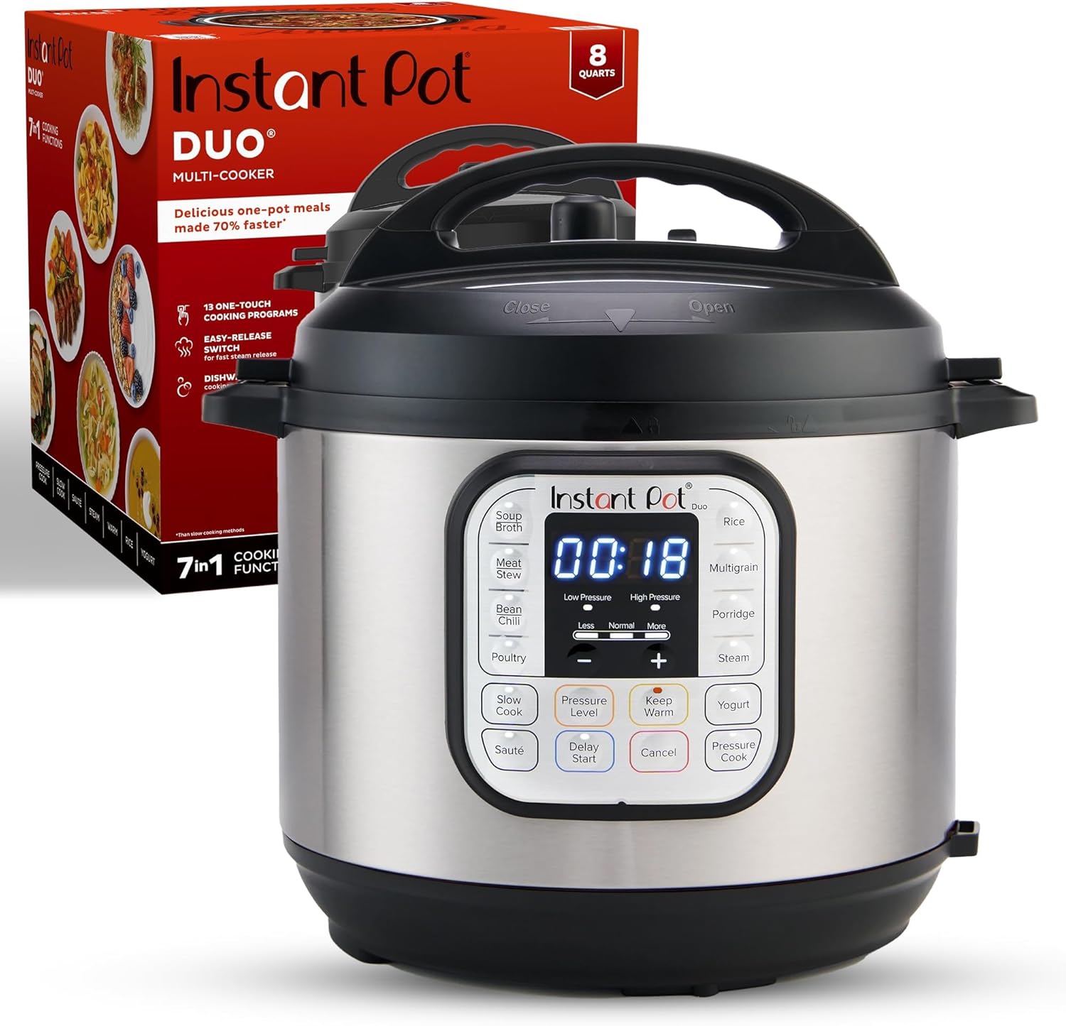 Instant Pot Duo 7-in-1 Electric Pressure Cooker, Slow Cooker, Rice Cooker, Steamer, Sauté Pan, Yogurt Maker, Warmer, and Sterilizer wourant