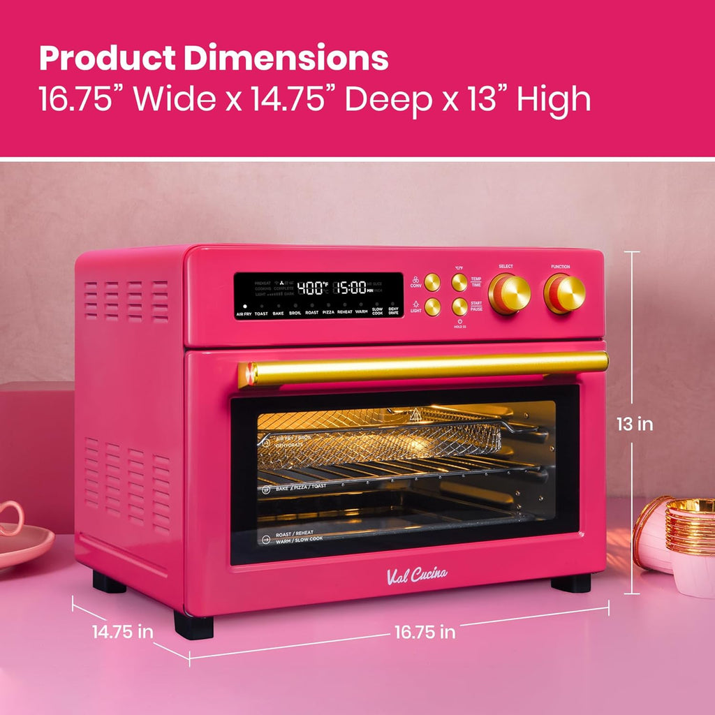 Infrared Heating Air Fryer Toaster Oven, Extra Large Countertop Convection Oven 10-in-1 Combo, 6-Slice Toast, Enamel Baking Pan Easy Clean with Recipe Book, Black Matte Stainless Steel wourant