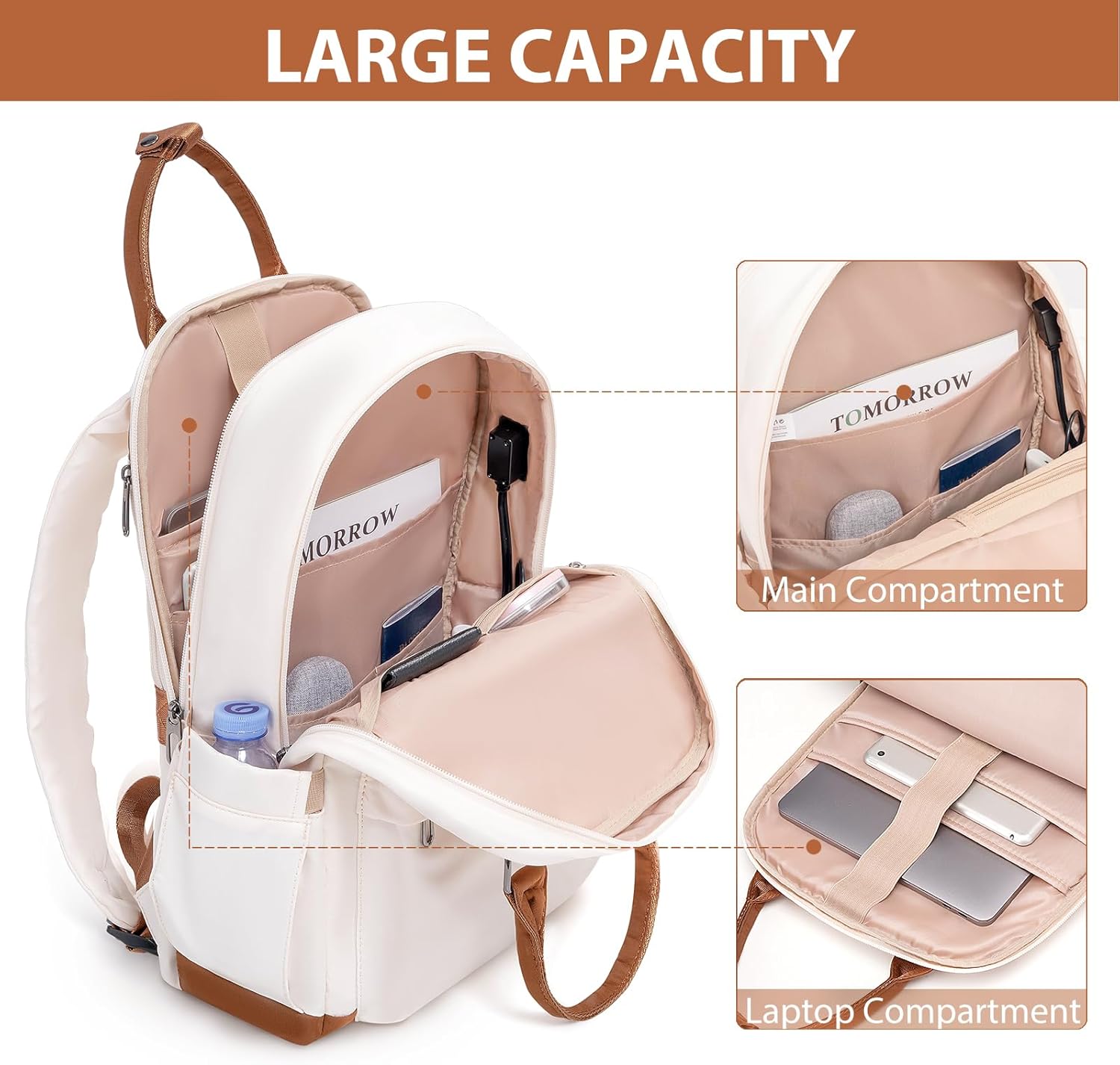LONG VACATION 6 Piece Luggage Set Carry on Suitcase with ABS+PC hardshell, Spinner Wheels & YKK Zipper TSA Lock wourant