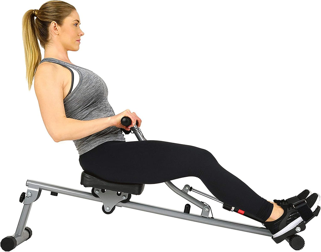 Sunny Health & Fitness Compact Adjustable Rowing Machine with 12 Levels of Resistance for Complete Body Workouts and Optional Free SunnyFit App Enhanced Connectivity wourant