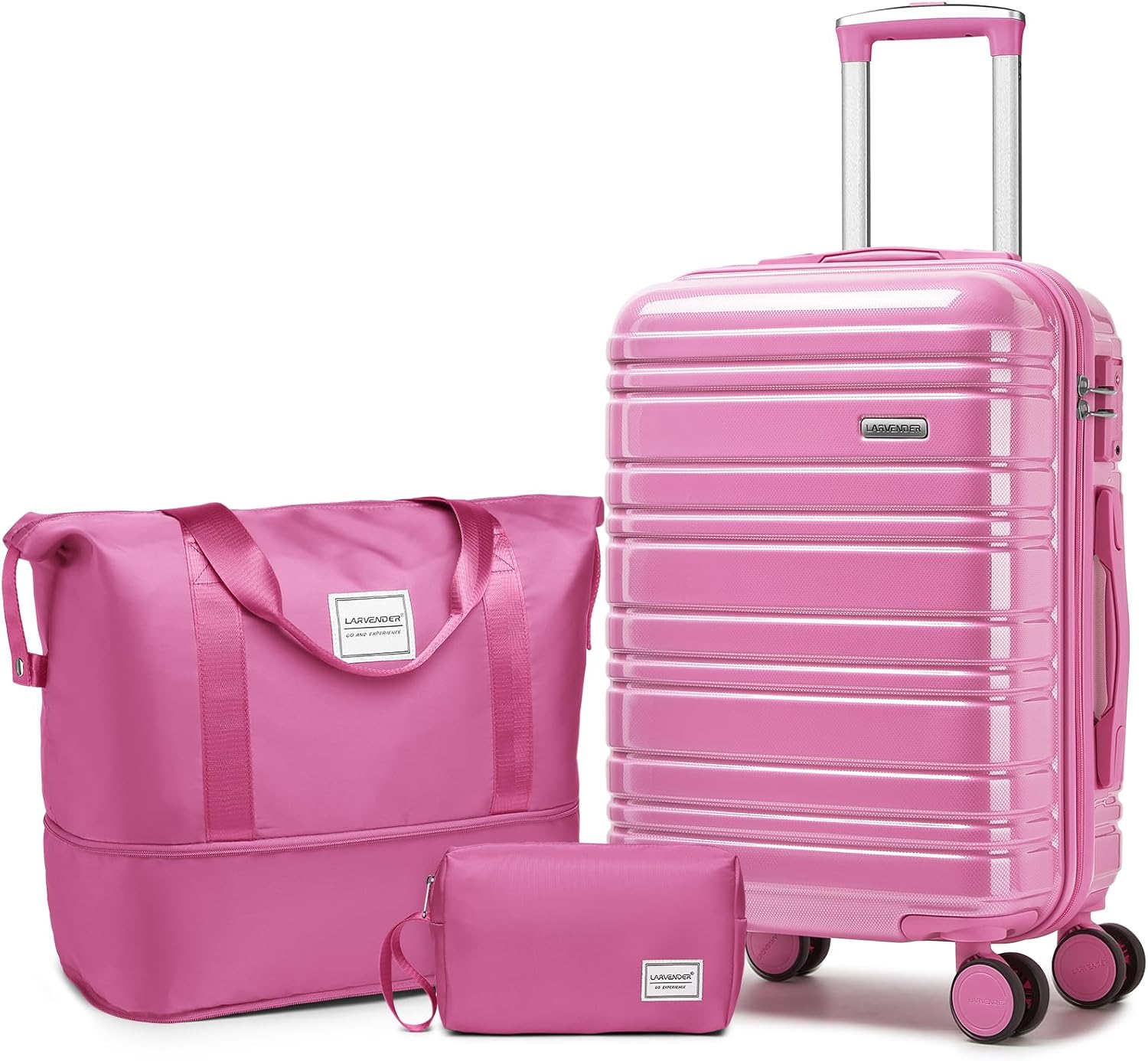 6-piece luggage set, expandable hardshell suitcase set with spinner wheels, lightweight rolling luggage set wourant