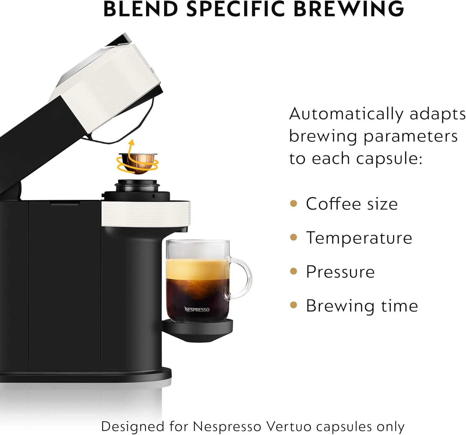 Nespresso Vertuo Next by De’Longhi White Coffee & Espresso Machine wourant