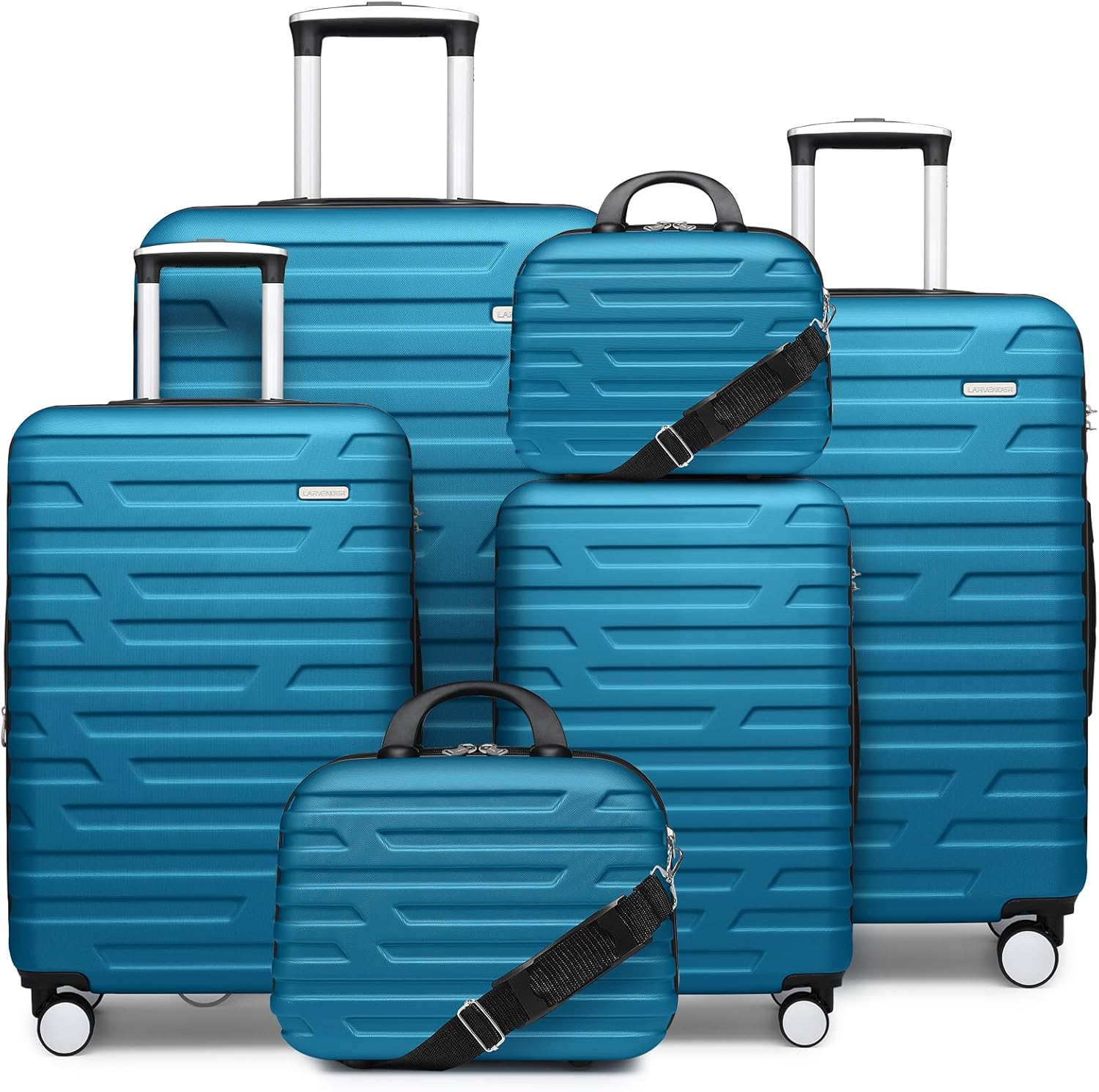 Luggage 6-piece hardshell expandable suitcase lightweight travel carry-on luggage set wourant