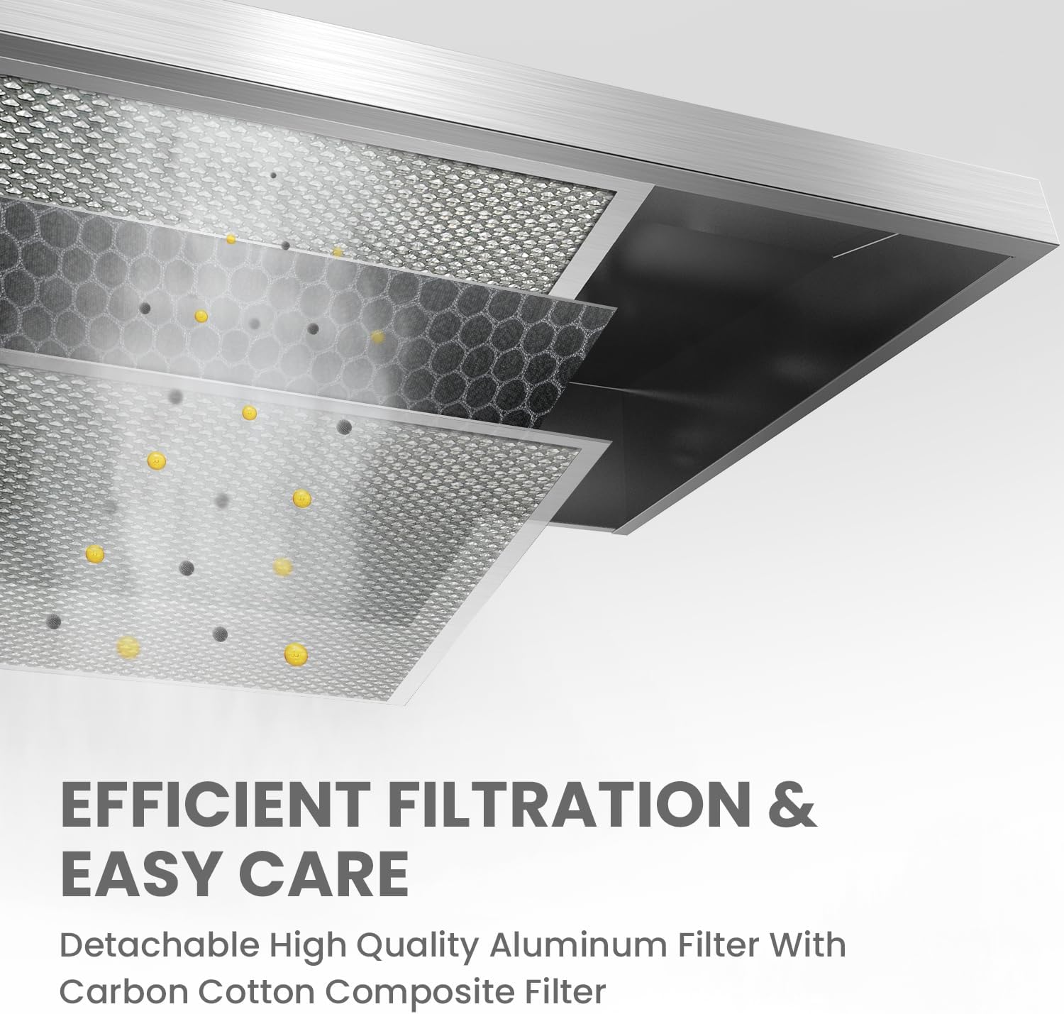 Comfee 30" Under Cabinet Ducted/Ductless Convertible Slim Vent Durable Stainless Steel Kitchen Reusable Filter wourant