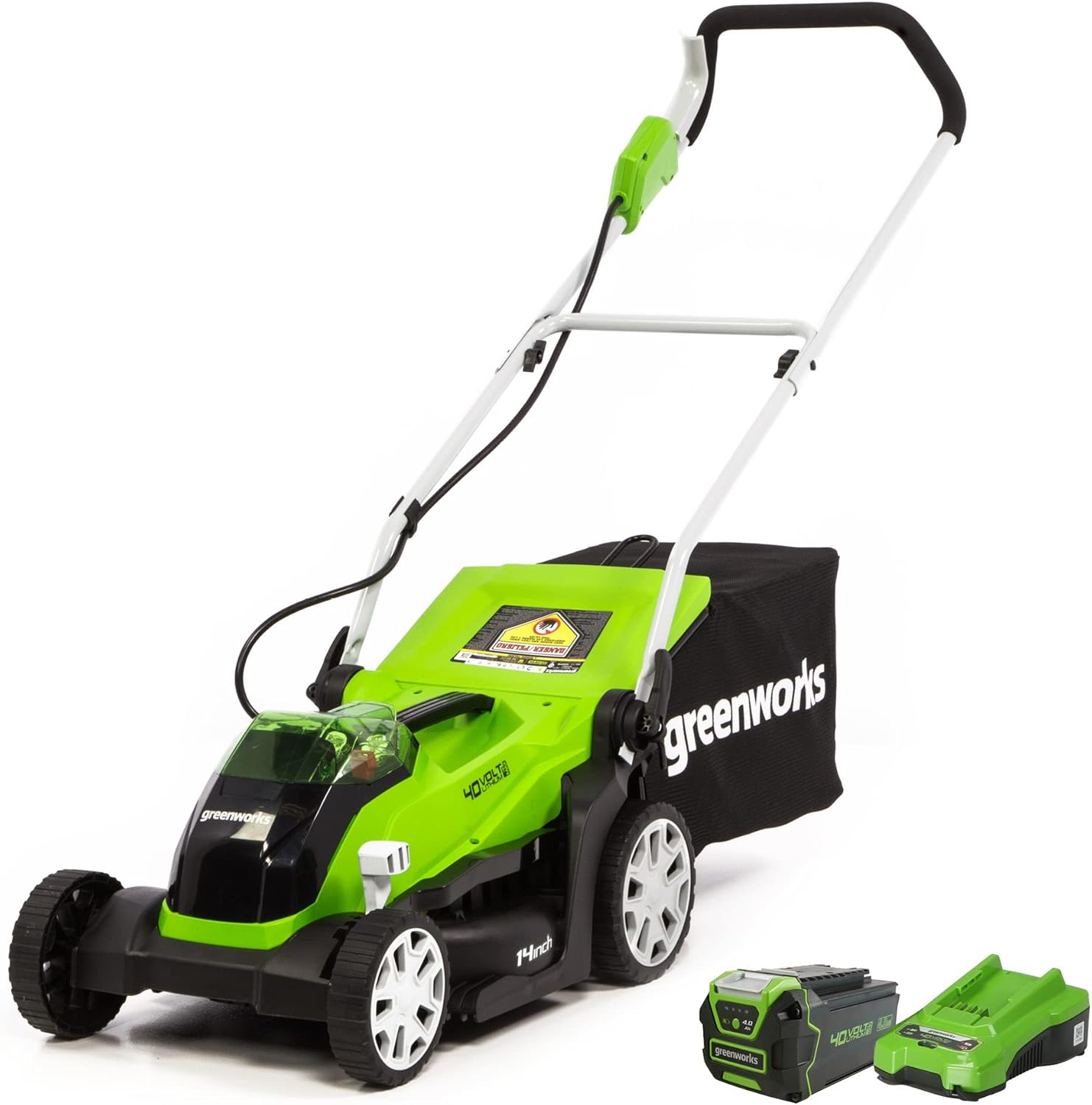 Greenworks 40V 21" Self-Propelled Cordless Lawn Mower Brushless Motor, 5.0Ah Battery wourant