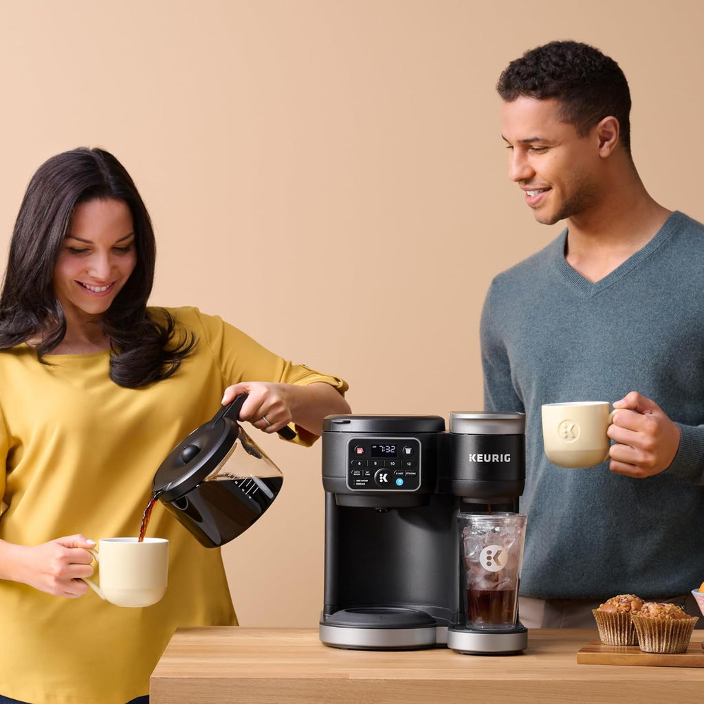 Keurig K-Duo Hot & Iced Single Serve & Carafe Coffee Maker, MultiStream Technology, 72oz Reservoir (Gen 2) woonhhop