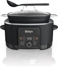 Ninja Slow Cookers 8.5-Quart Multi-Cooker with Dutch oven, steamer, glass lid with integrated spoon, nonstick and oven-safe pot wourant