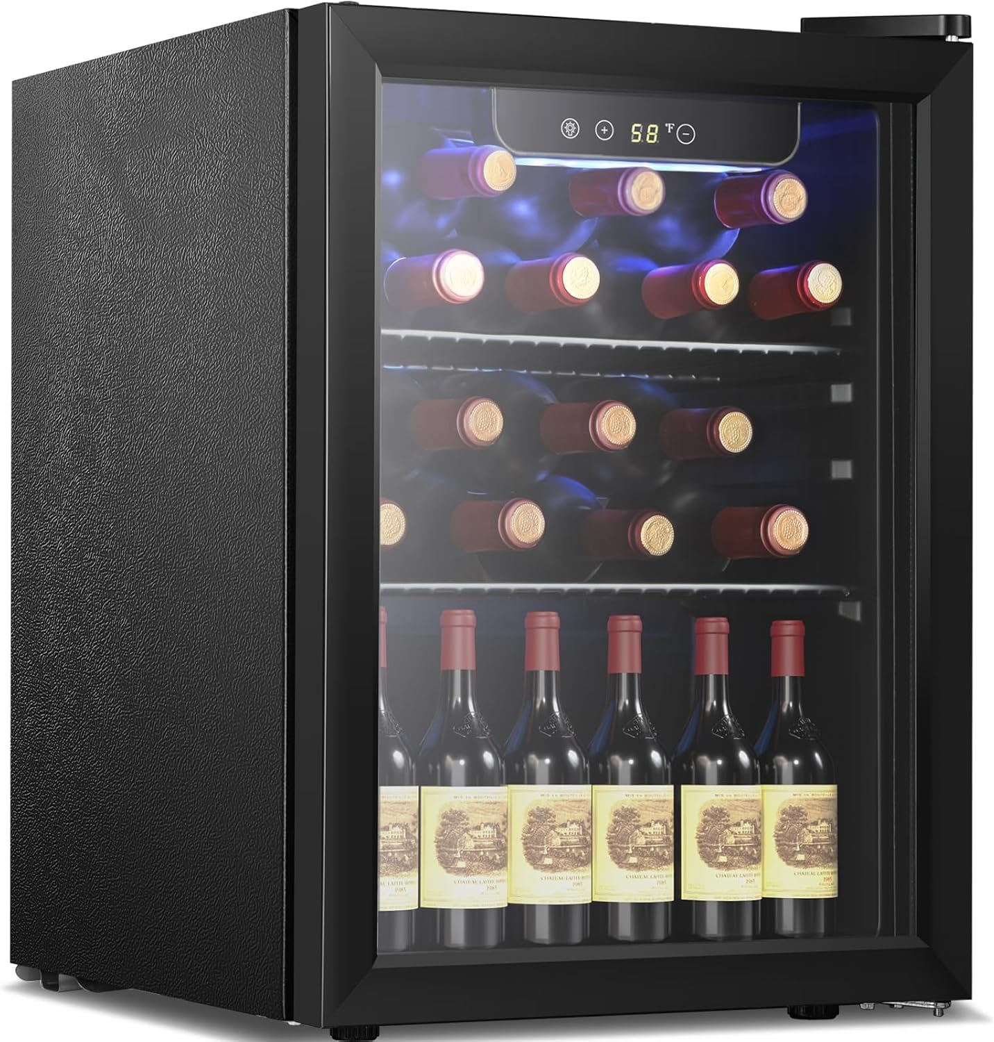 Antarctic Star 26 Bottle 130 Can Wine Cooler Cabinet Beverage Refrigerator Mini Wine Cellar wourant