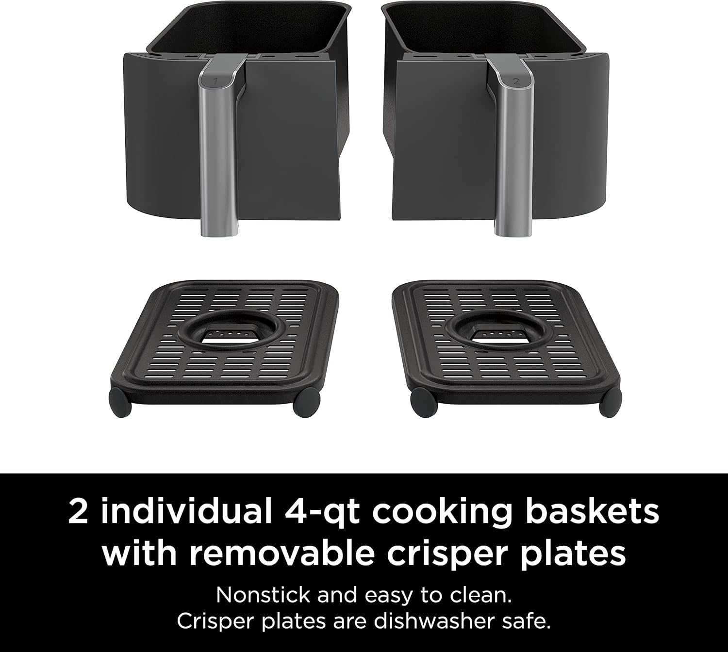 Ninja Foodi 6-in-1 FlexBasket Air Fryer with 7-Quart MegaZone and Basket Divider wourant