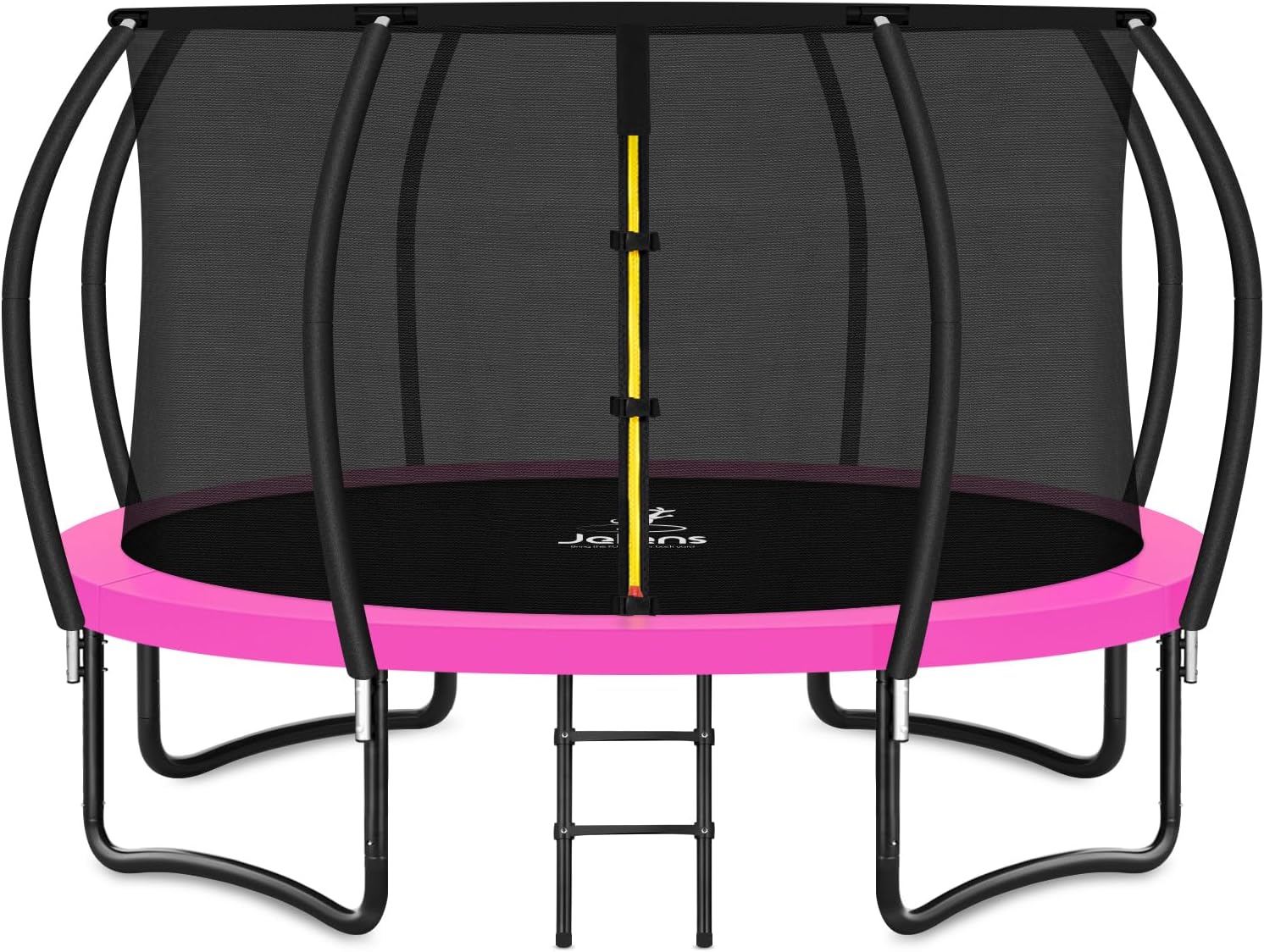 Trampoline 8FT 10FT 12FT 14FT 16FT, Recreational Trampolines with Enclosure Net and Ladder, Outdoor Anti-Rust Trampolines for Kids and Adults, ASTM Approved wourant