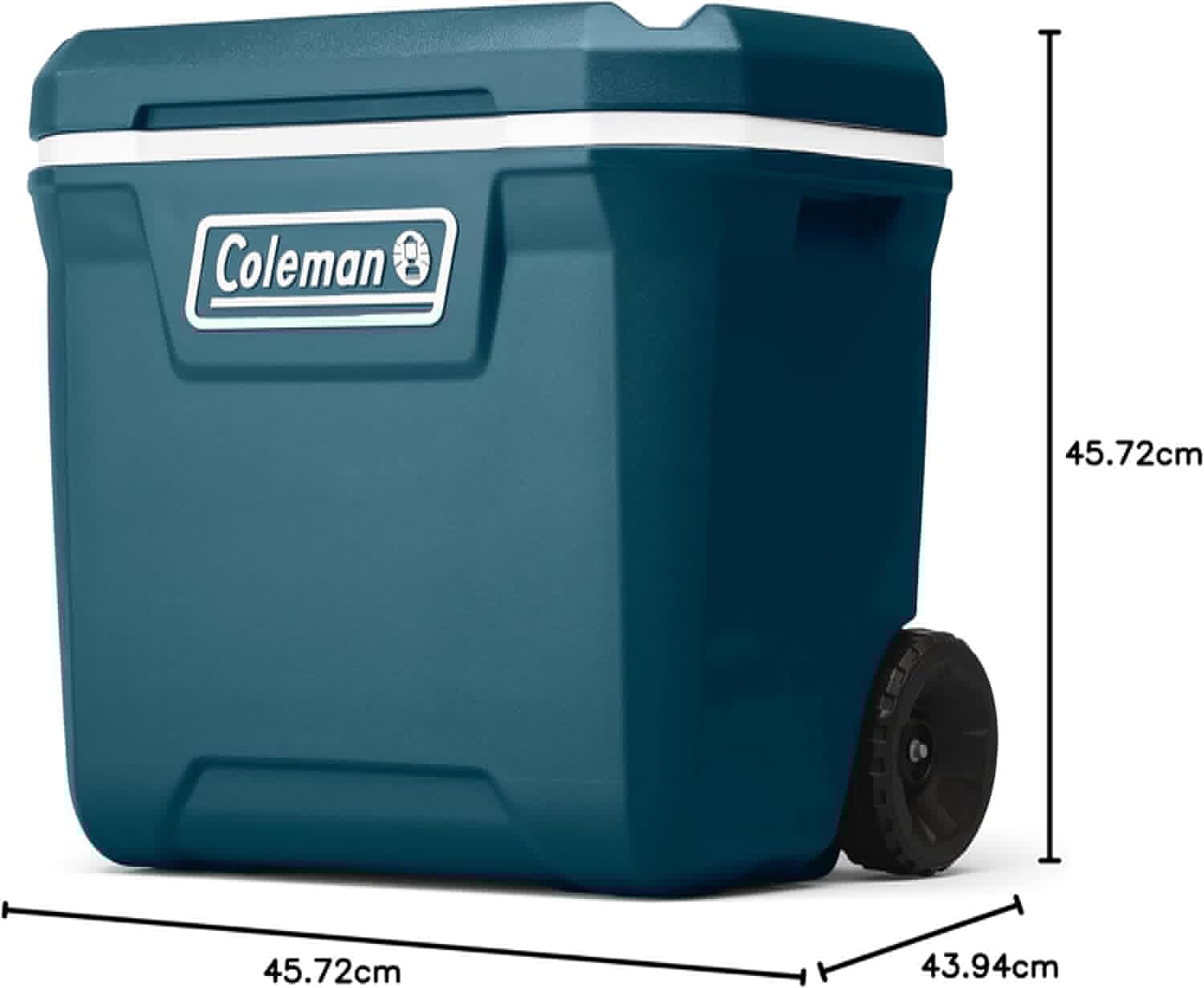 Coleman Insulated Portable Rolling Cooler with Wheels, Leak-Proof Outdoor Hard Cooler, Keeps Ice for Up to 5 Days, 100 Quart wourant