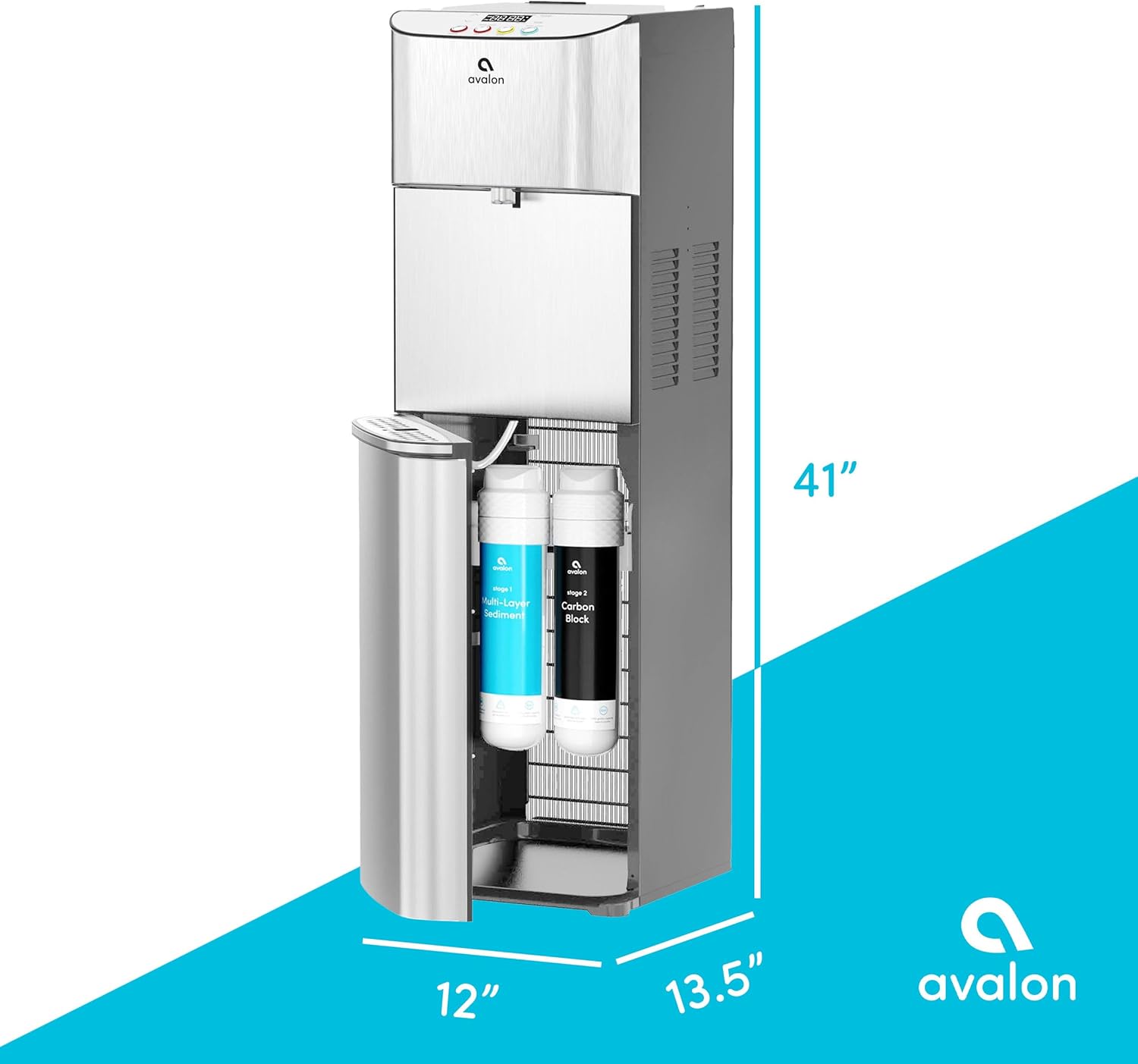 Avalon Self Cleaning Bottleless Water Cooler Water Dispenser 3 Temperature Settings wourant