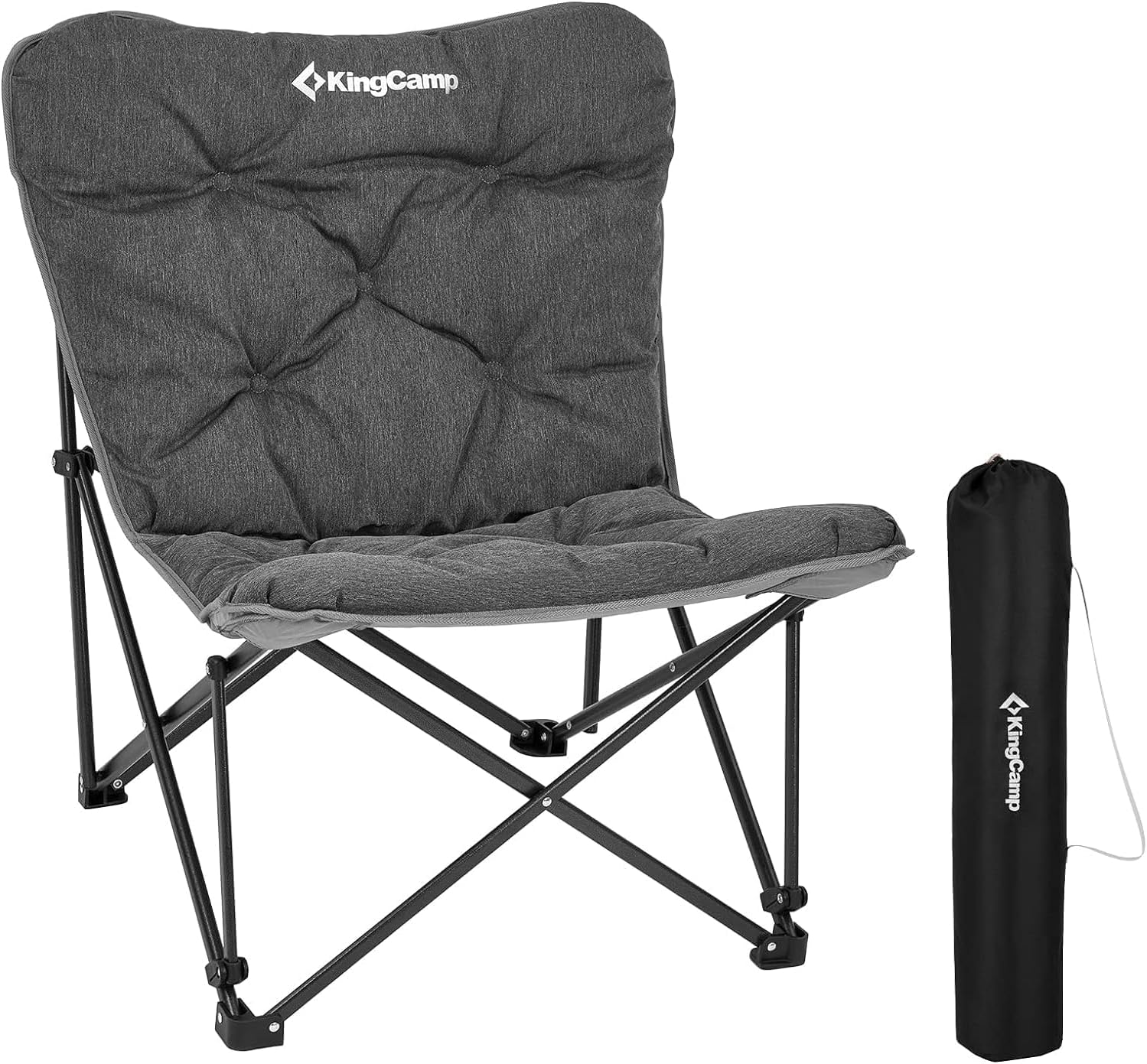 Butterfly chair, extra large thick comfortable camping chair, portable folding chair, 400 lb heavy duty seat wourant