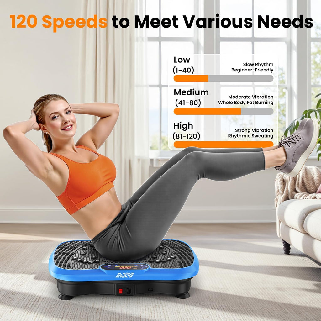 AXV Vibration Plate Fitness Platform Trainer Suitable for men and women to lose weight and burn fat at the gym wourant