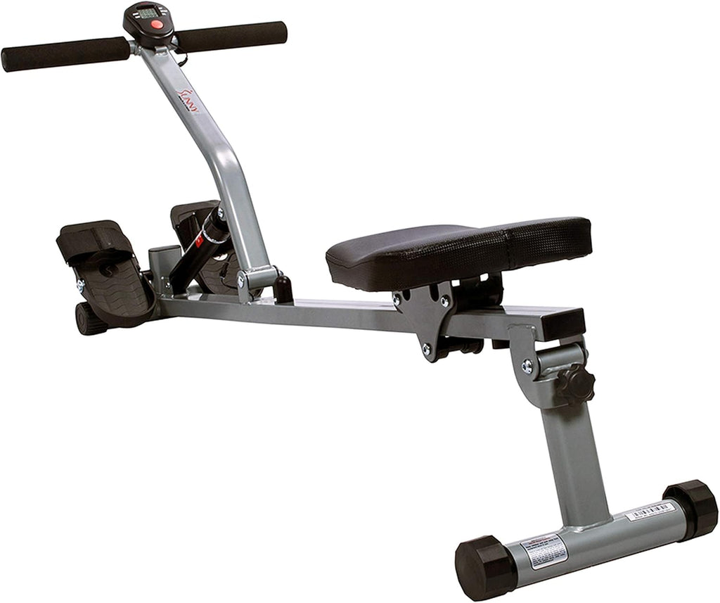 Sunny Health & Fitness Compact Adjustable Rowing Machine with 12 Levels of Resistance for Complete Body Workouts and Optional Free SunnyFit App Enhanced Connectivity wourant
