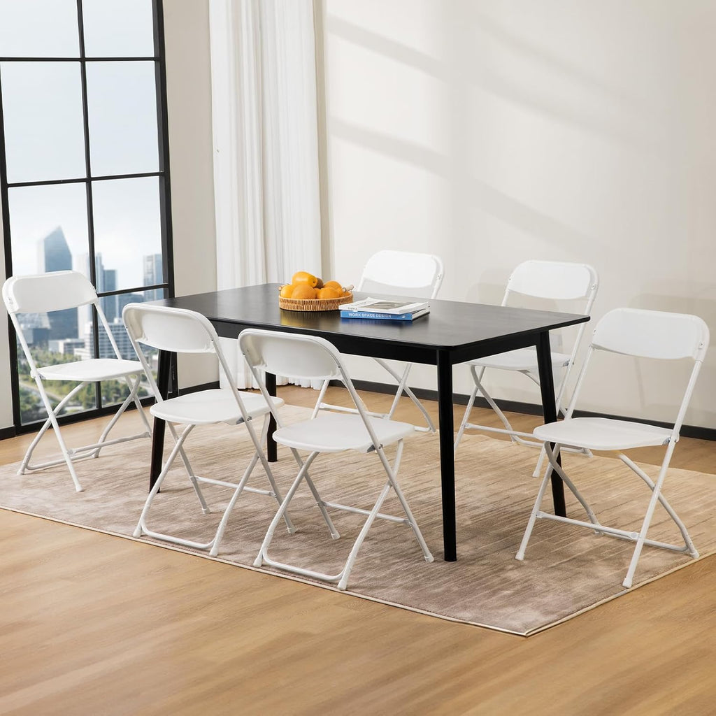Sweetcrispy Folding Chair 12 Pack, Leather Padded Folding Chairs, Sturdy Metal Foldable Chairs wourant