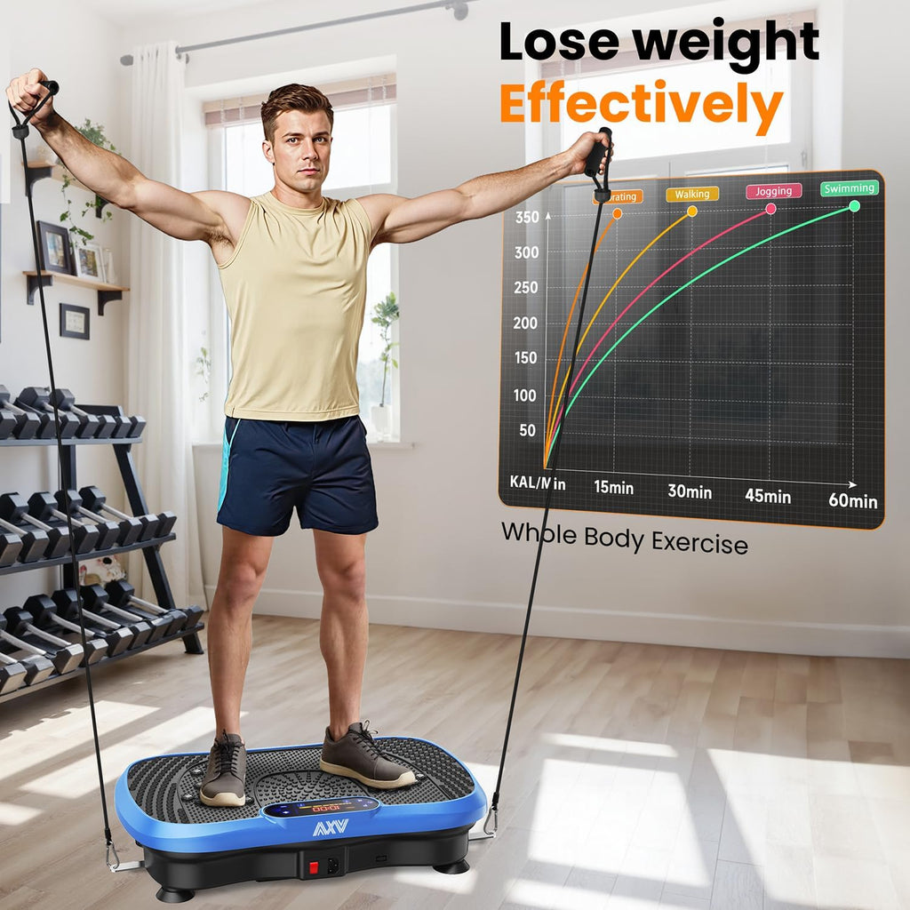 AXV Vibration Plate Fitness Platform Trainer Suitable for men and women to lose weight and burn fat at the gym wourant