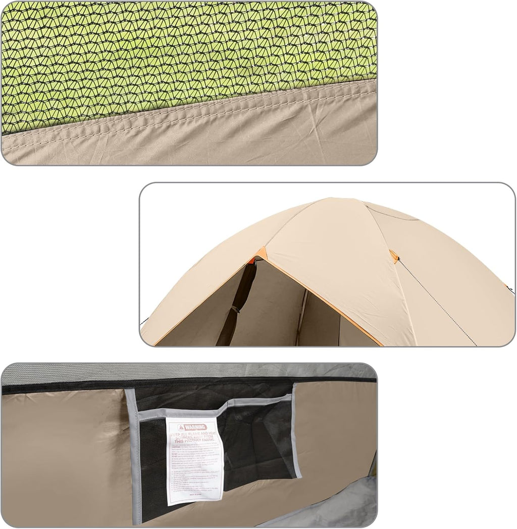 Camping Tent 2/3/4/6 Person Dome Tent Portable Camping Tent for Outdoor and Backpacking Beach wourant