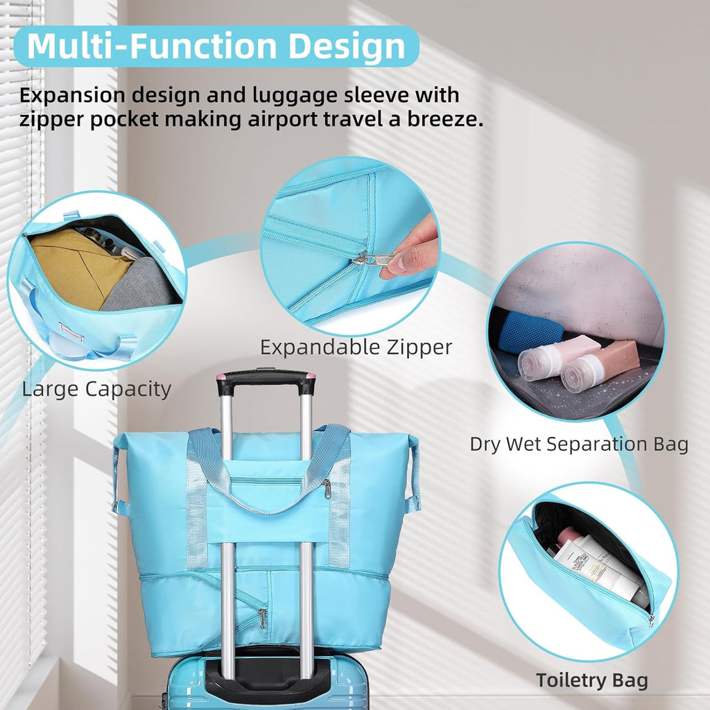 6-piece luggage set, expandable hardshell suitcase set with spinner wheels, lightweight rolling luggage set wourant